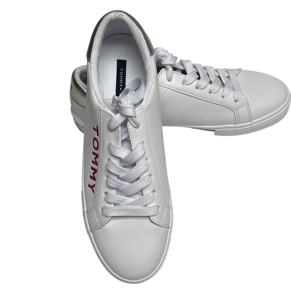 Tommy Hilfiger Lestiel Lace-Up Faux Leather Casual Sneaker 8M‎ NEW